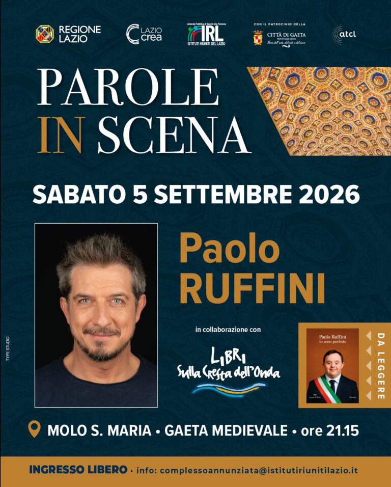 “Parole in scena”, appuntamento sabato 5 settembre con Paolo Ruffini