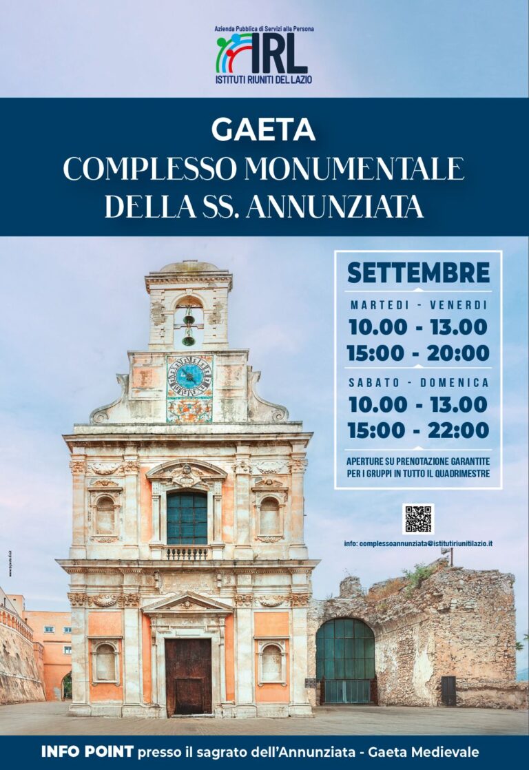 Complesso Monumentale SS. Annunziata e Cappella d’oro, gli orari di apertura di settembre